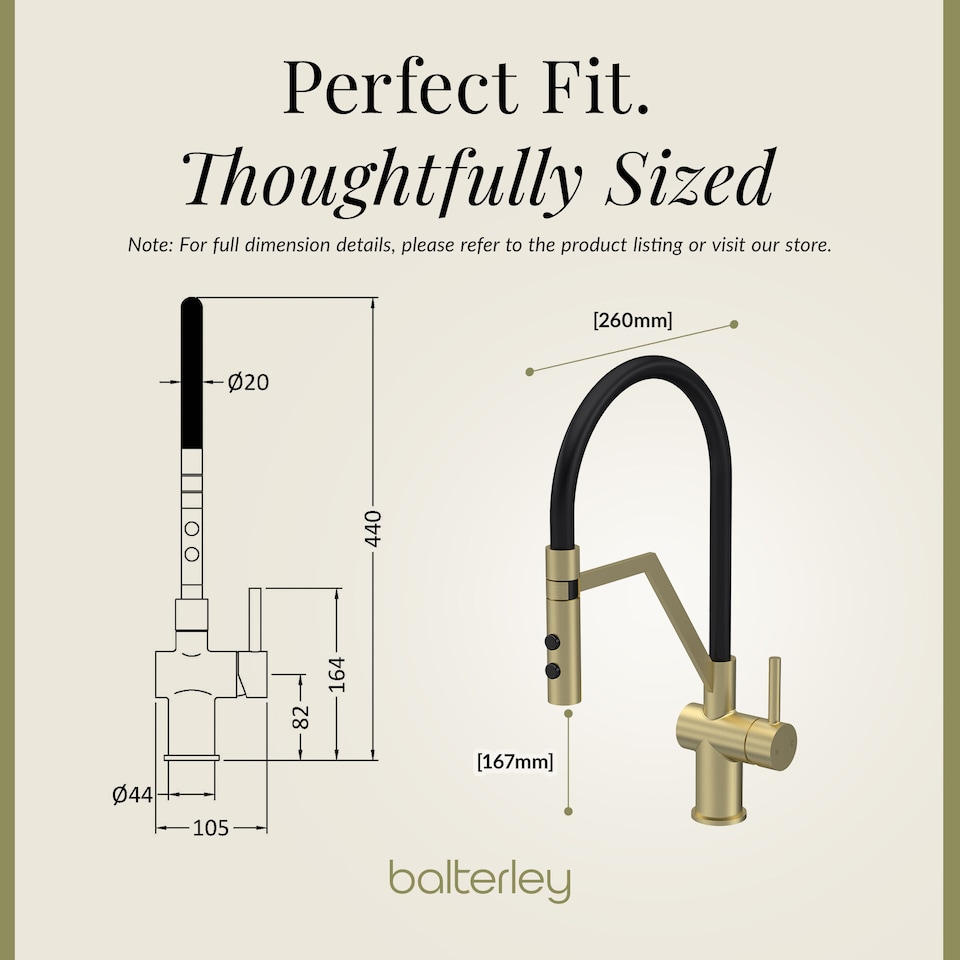 image 1 of Rana Kitchen Mono Mixer Tap Single Lever Brushed Brass | Copper | Brushed Brass | 1