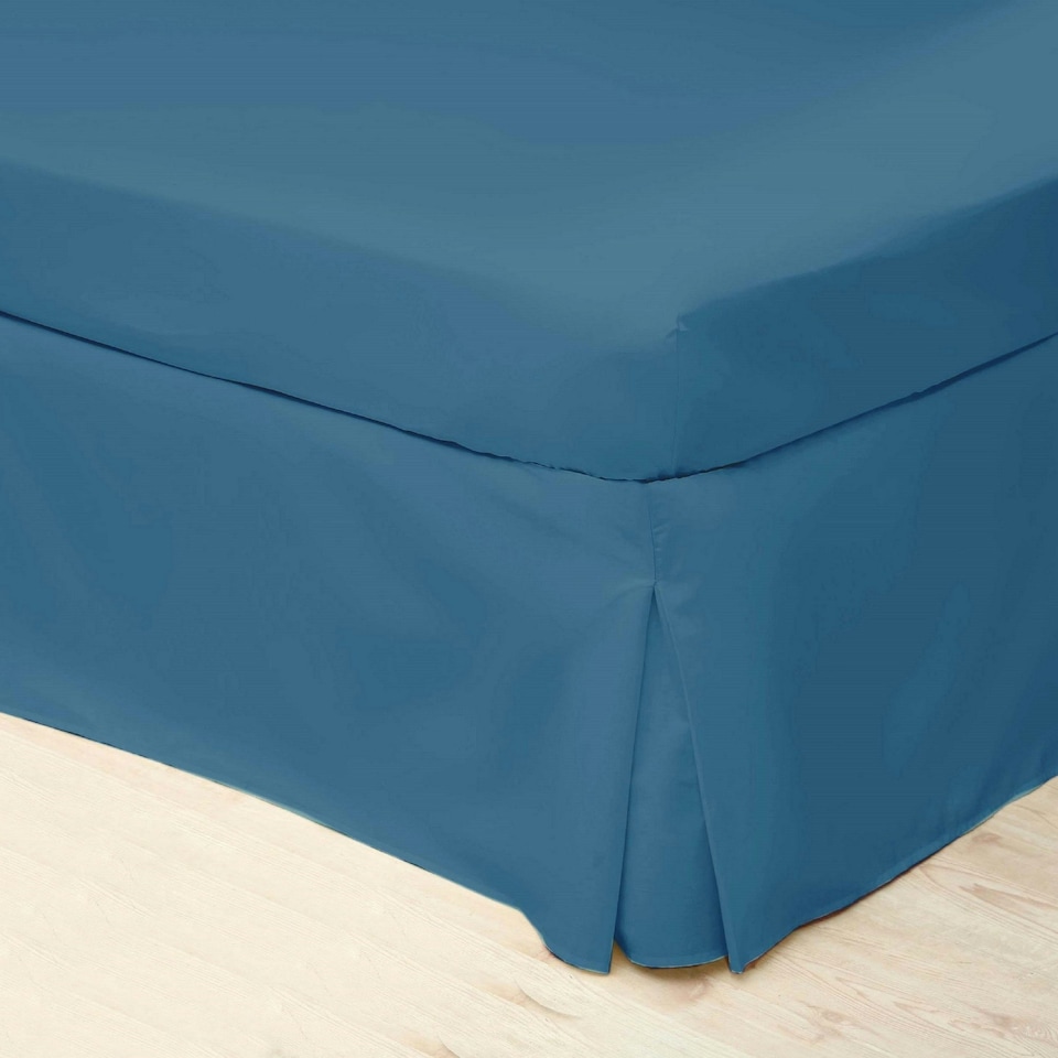 Belledorm Easycare Percale Platform Valance - Cobalt - Kingsize