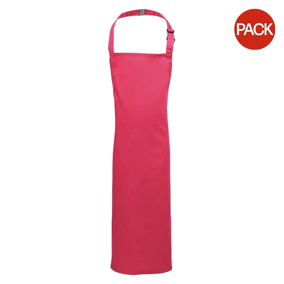 image 1 of Premier Childrens/Kids Bib Apron (Pack of 2) - Hot Pink - Junior