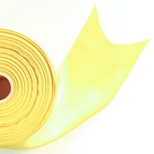 Yellow Satin Faced Ribbon Reel 100mm x 91m