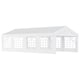 image 1 of Outsunny 8m Gazebo Garden Marquee Canopy Party Carport Shelter Garage Tent White
