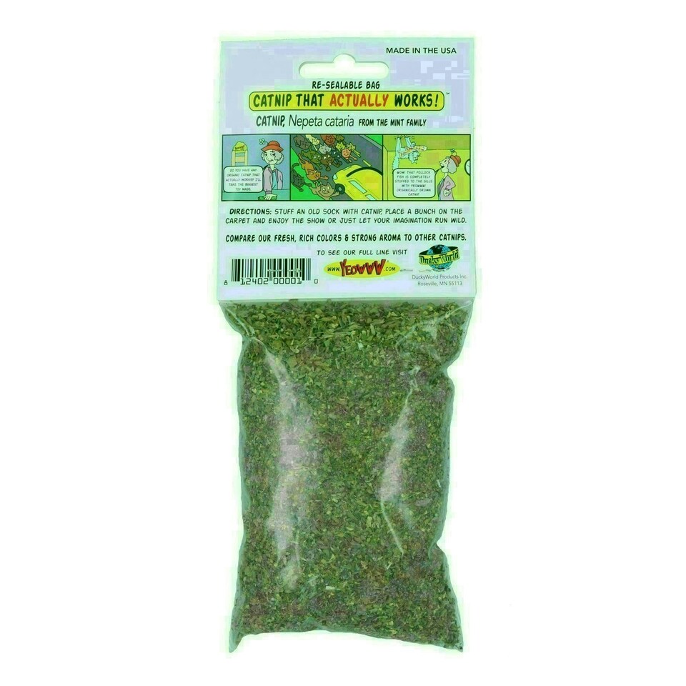 image 1 of Yeow Cat Kitten 10oz Cat Nip Bag, Rainbow & Stinkie Fish, Catnip Toy Bundle Toy
