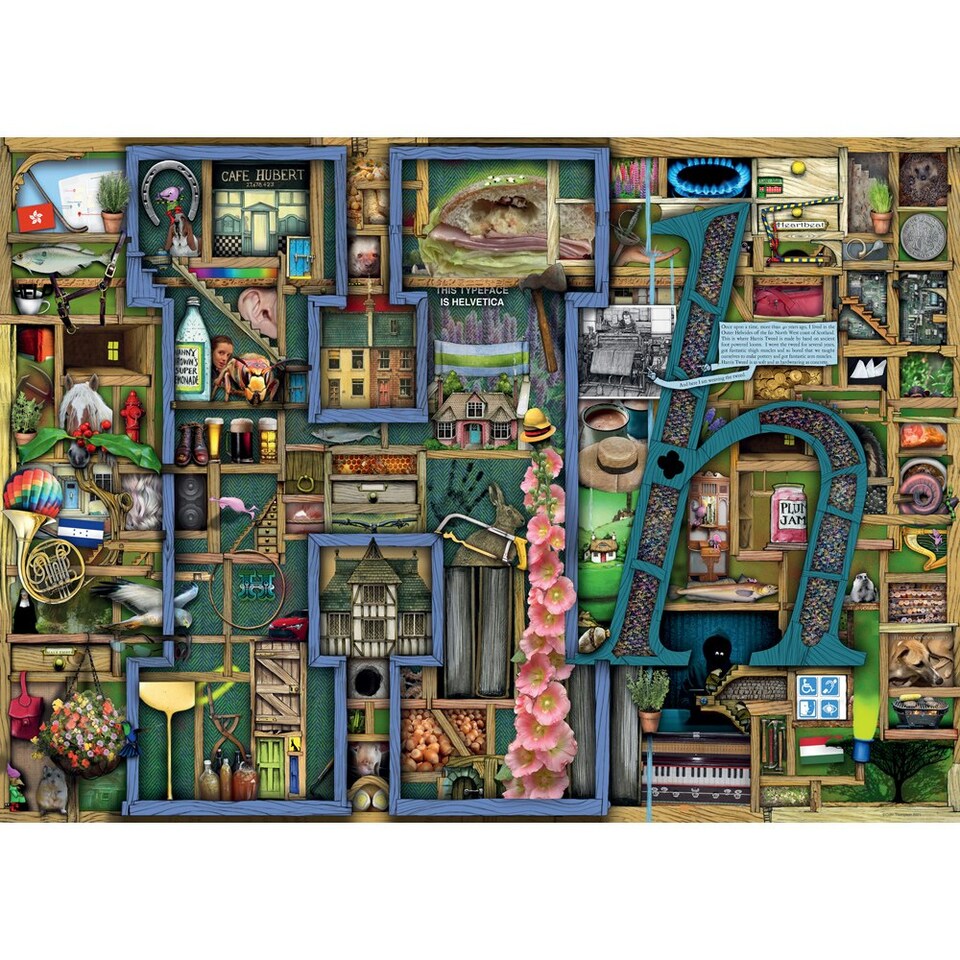 image 1 of Ravensburger Colin Thompson Awesome Alphabet No.6 H 1000 Piece Puzzle