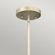 image 2 of Gemma 3 Light Ceiling Pendant Silver Leaf, E27