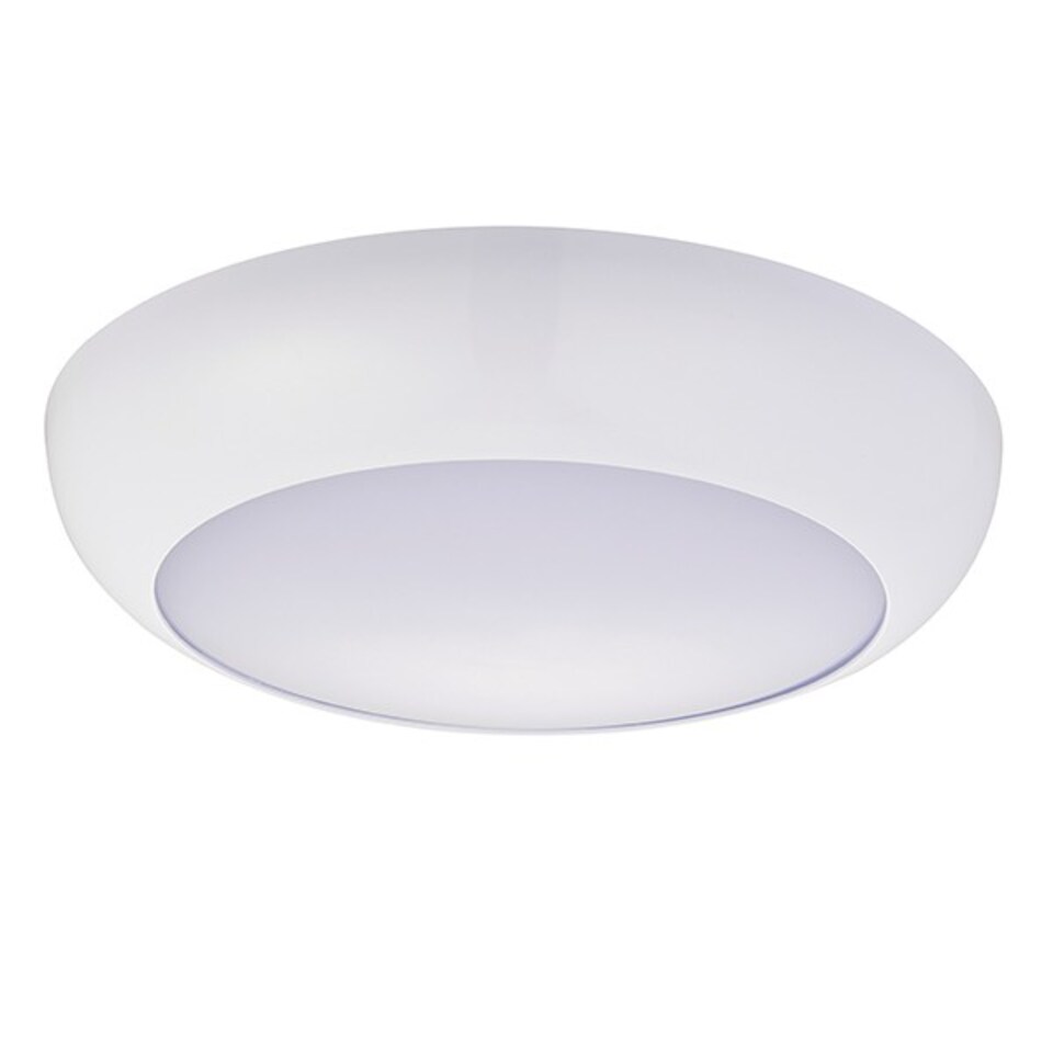 image 1 of Forca Integrated LED Outdoor Flush Light Gloss White, Opal IP65