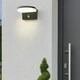 image 5 of CGC AUBREY Black Curved PIR Motion Sensor LED Outdoor Wall Light 4000k Natural White Integrated LED IP54 Black