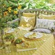 image 2 of Walton & Co Ochre Bee Tablecloth 130x180cm