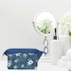 image 3 of Envie Fashionable Waterproof & Portable Cosmetic Bag, Blue Flower