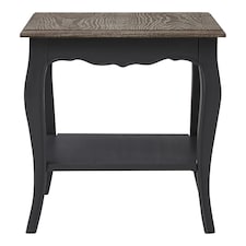 Interiors by Premier Dark Grey Single Shelf Console Table Grey