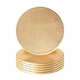 image 1 of Argon Tableware Metallic Coasters - 10cm - Gold - Pack of 6