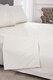 image 1 of Percale Collection 180 Thread Count Percale Flat Sheet in Ivory - King