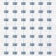 image 2 of Blue Glitz Happy Birthday Prismatic Foil Hanging Decorations 1.5m / 5 ft - Pack of 6