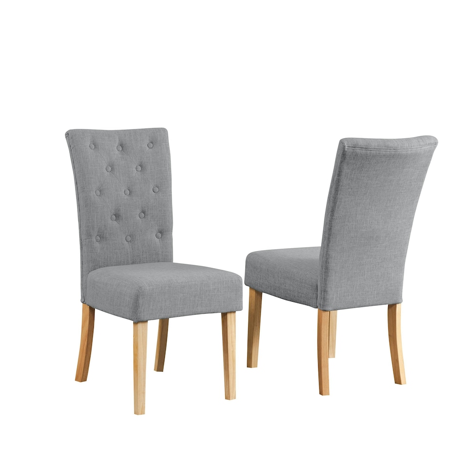 image 1 of Set of 2 Pienza Fabric Dining Chairs - Set of 2