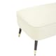 image 5 of Interiors by Premier Cream Chaise Lounge Sofa, Upholstered Velvet Sofa for Lounge, Living Room, Right Arm Chaise Accent Lounge