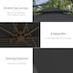 image 5 of Outsunny 2.7m Cantilever Banana Parasol Outdoor Sun Shade w/ Crank, Black