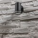 image 9 of CGC Lighting Jennifer Anthracite Outdoor GU10 Single-Spot Cylinder Wall Light | Black | Black | Height: 11.2 cm, Width: 7.6 cm, Depth: 10.5 cm