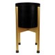 image 3 of Medium Gold Planter Stand (Planter not included) 38.5cm x 18cm | Gold