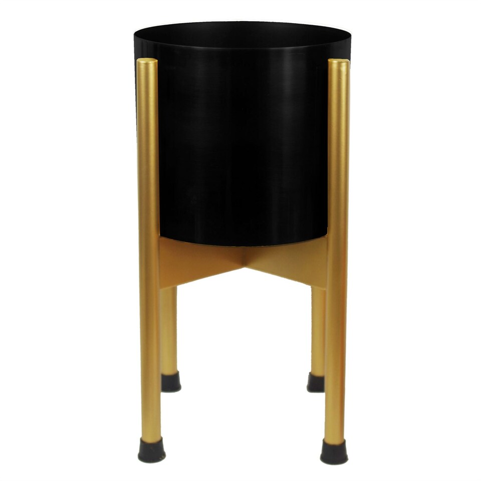 image 1 of Medium Gold Planter Stand (Planter not included) 38.5cm x 18cm | Gold