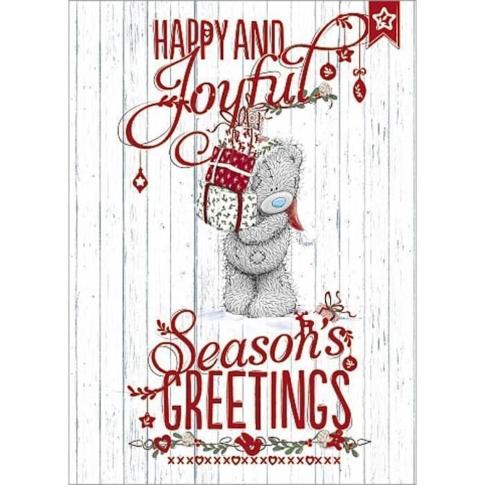 image 1 of Seasons Greetings Me to You Bear Christmas Card