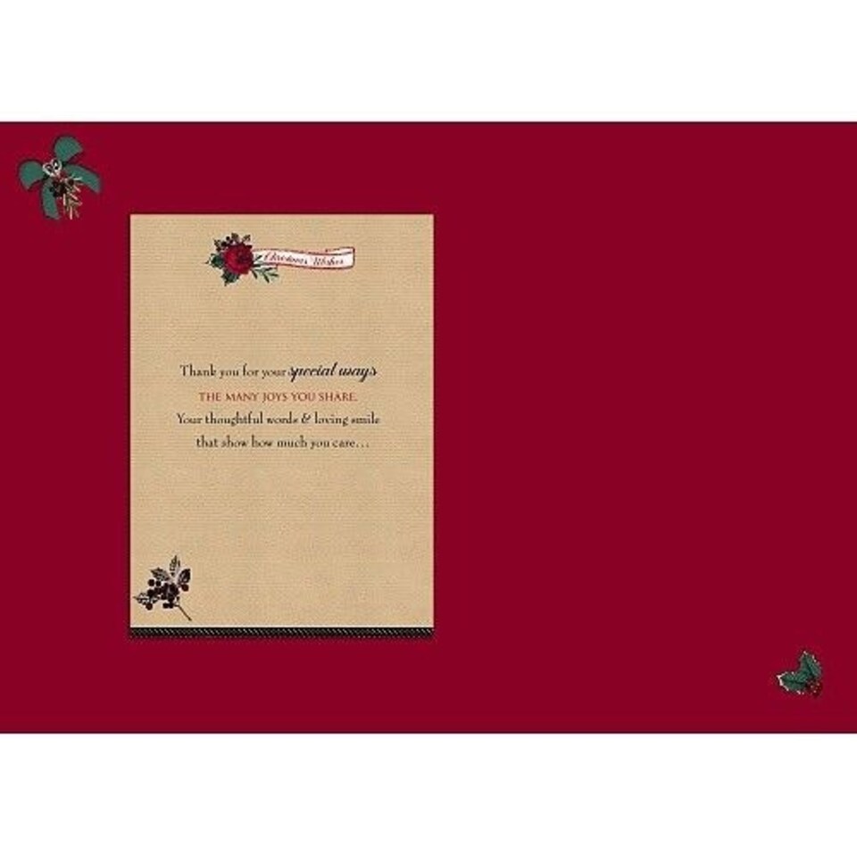 image 1 of Mum - Nice Verse Hand Finished Nice Verse New Christmas Greeting Card