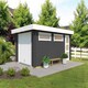 image 3 of Canberra + door Hormann-Log Cabin, Wooden Garden Room, Timber Summerhouse, Home Office - L422.7 x W600 cm Brown