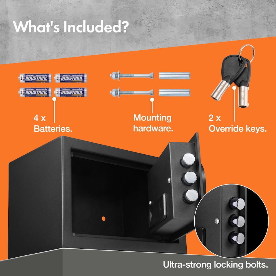 image 1 of VonHaus 8.5L Electronic Safe Box with Digital Keypad