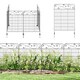 image 1 of Outsunny Decorative Garden Fencing 4PCs 43in x 11.5ft Metal Border Edging