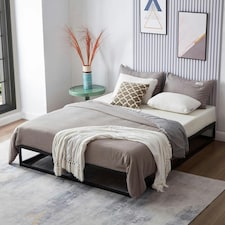 King Bed Frame Extra Strong Platform Metal Frame Bedroom Easy Build (Copy)