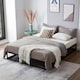image 1 of King Bed Frame Extra Strong Platform Metal Frame Bedroom Easy Build (Copy)