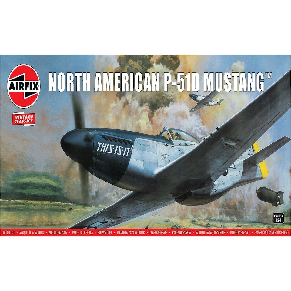 Airfix US North American P-51D Mustang (1:24 Scale)