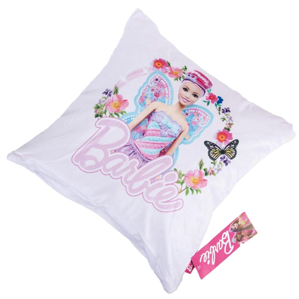 image 1 of Barbie Velvet Feel Princess Cushion - Multicoloured - 40cm x 40cm Multi | 40cm x 40cm
