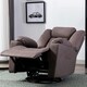 image 9 of Afton Electric Technology Fabric Auto Recliner USB Lounge Sofa Chair (Brown)