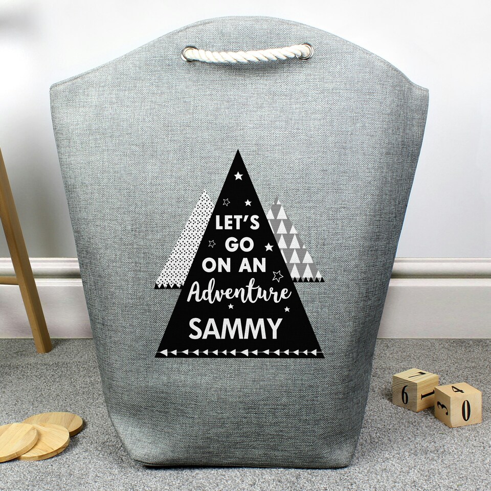 image 1 of Personalised Adventure Is Out There Storage Bag Grey