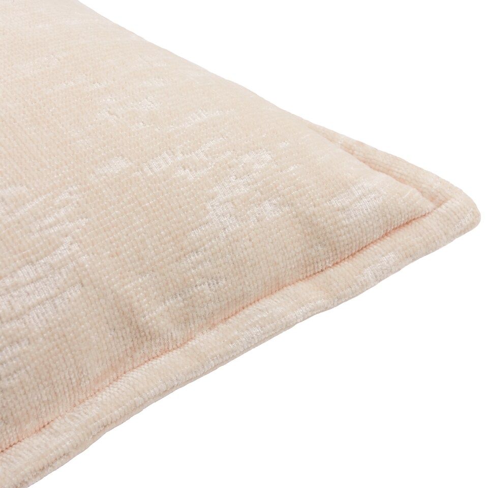 image 1 of Paoletti Aurelio Chenille Jacquard Polyester Filled Cushion, Ivory