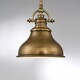 image 4 of Emery 1 Light Dome Ceiling Mini Pendant Weathered brass, E27