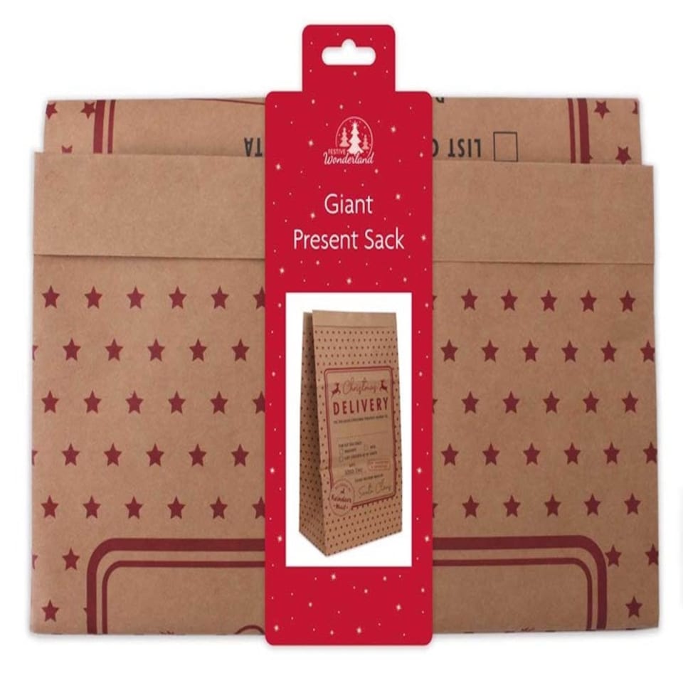 image 1 of Kraft Paper Christmas Delivery Super Jumbo Sack