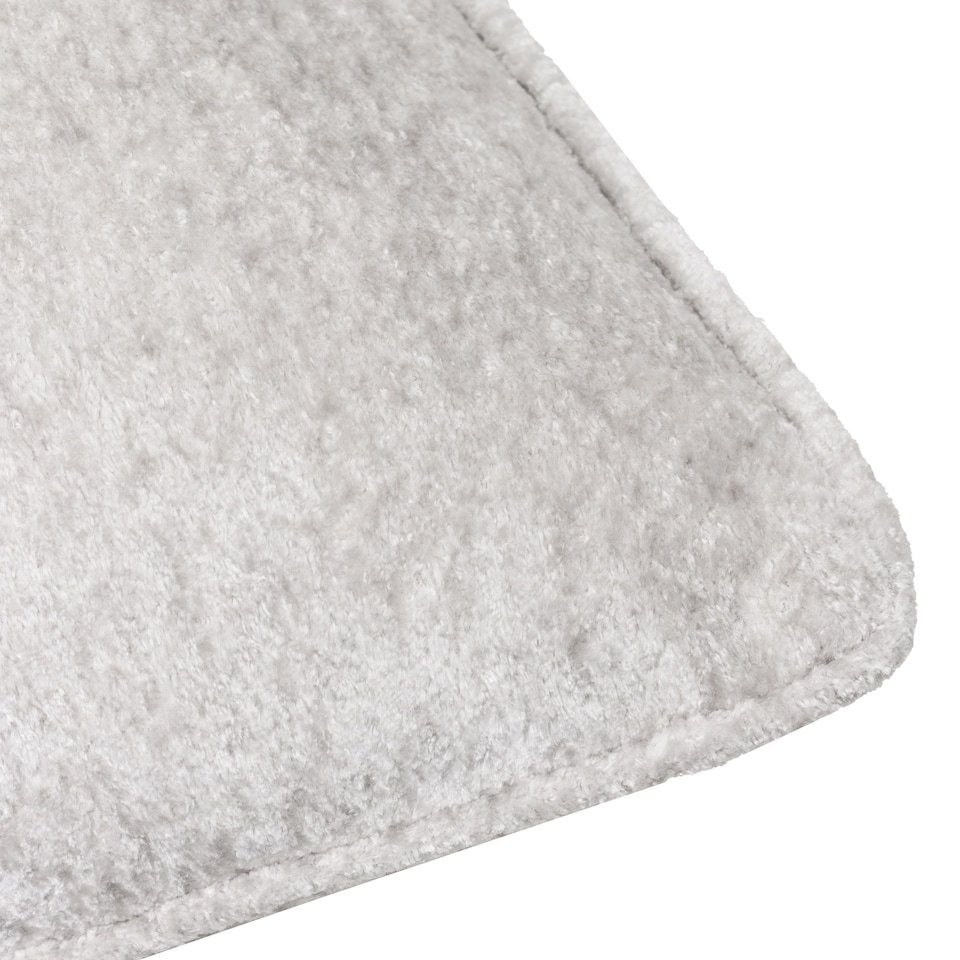 image 1 of Paoletti Lustre Velvet Cushion | Silver | Silver