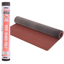 NOVECRAFTO Polyester Shed Roofing Felt – Heavy-Duty Weatherproof Roof Felt Roll for Summerhouses, Sheds & Kennels – Premium Long-Life Roof Covering | Red | 8m x 1m
