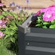 image 8 of Outsunny Galvanised Raised Bed for Garden, Outdoor Elevated Planter Box, Grey