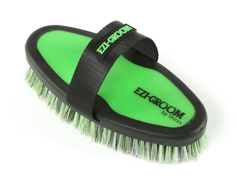 image 1 of Shires Ezi-Groom Body Brush | Blue | Small