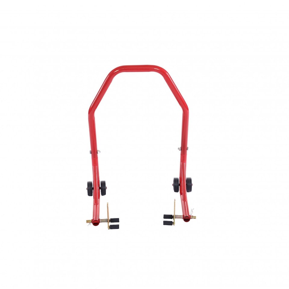 image 1 of Heavy Duty Rear Motor Bike Workshop Pit Motorcycle Paddock Stand | Red