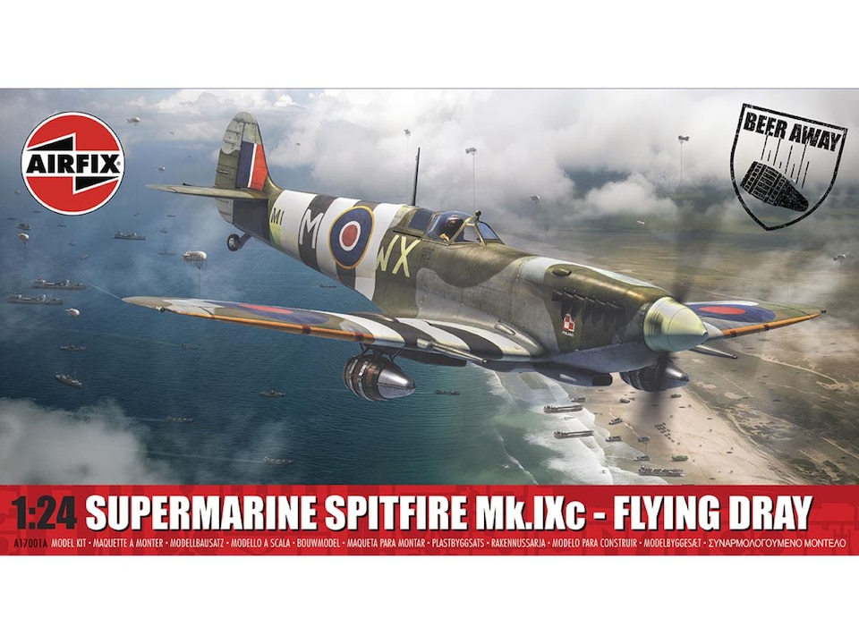 image 1 of British Supermarine Spitfire MkXIc Flying Dray (1:24 Scale)