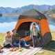 image 2 of Outsunny Double Layer Pop Up Tent with Rainfly, Portable Camping Shelter | Multi