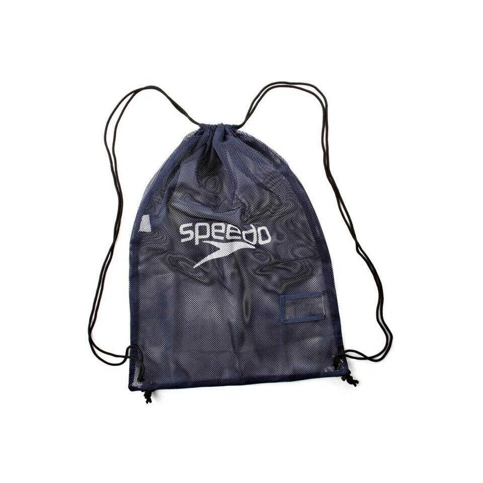 image 1 of Speedo Wet Kit Mesh Drawstring Bag - Navy - One Size Blue | One Size
