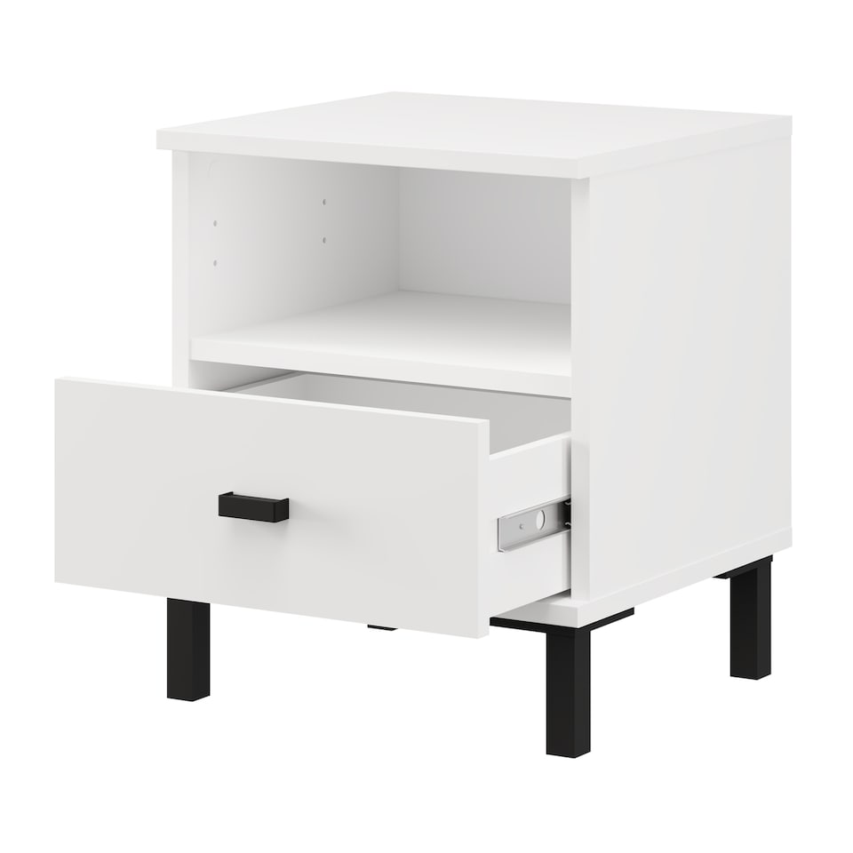 SALAMIS Bedside table, Opaque White - Tesco Groceries