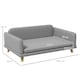 image 7 of PawHut Dog Sofa Bed with Legs, Water-Resistant Fabric for Medium Dogs - Grey