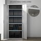 image 4 of HOMCOM Lockable Metal Cabinet with 2 Doors, File Cabinet