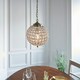 image 5 of Tanaro 1 Light Ceiling Globe Pendant Antique Brass, Glass, E27