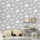 image 2 of World of Wallpaper Clouds Wallpaper - Grey/White - One Size | Grey