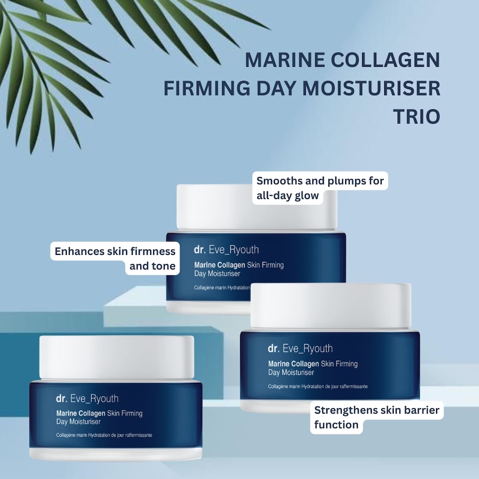 image 1 of Dr. Eve_Ryouth 3 X Marine Collagen Skin Firming Day Moisturiser 50ml